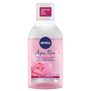 میسلار واتر دو فاز نیوآ حاوی عصاره گل رز Nivea Aqua Rose حجم 400 میل