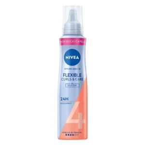 موس مو حالت دهنده و براق کننده نیوآ مخصوص موهای فر Nivea Flexible Curls & Care حجم 150 میل