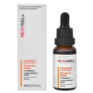 سرم روشن کننده ویتامین سی نیوول حاوی هیالورونیک اسید NEWWELL حجم 20 میل