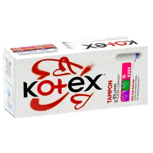 تامپون کوتکس مدل سوپر با قدرت جذب 4 قطره Kotex Tampon Super بسته 16 عددی