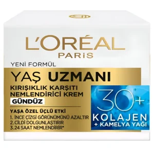 کرم شب ضد چروک و مرطوب کننده بالای 30 سال لورئال L'Oréal Yas Uzmani حجم 50 میل