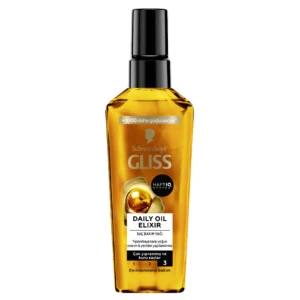 سرم ترمیم کننده مو خشک و آسیب دیده گلیس شوارتسکف Schwarzkopf Gliss Daily Oil Elixir حجم 75 میل