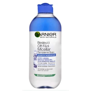 میسلار واتر 2 فاز آرایش پاک کن صورت گارنیر حاوی عصاره گل گندم Garnier حجم 400 میل
