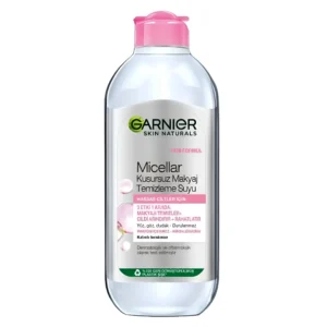 میسلار واتر پاک کننده آرایش صورت گارنیر مخصوص پوست های خشک و حساس Garnier Micellar Kusursuz Makyaj حجم 200 میل