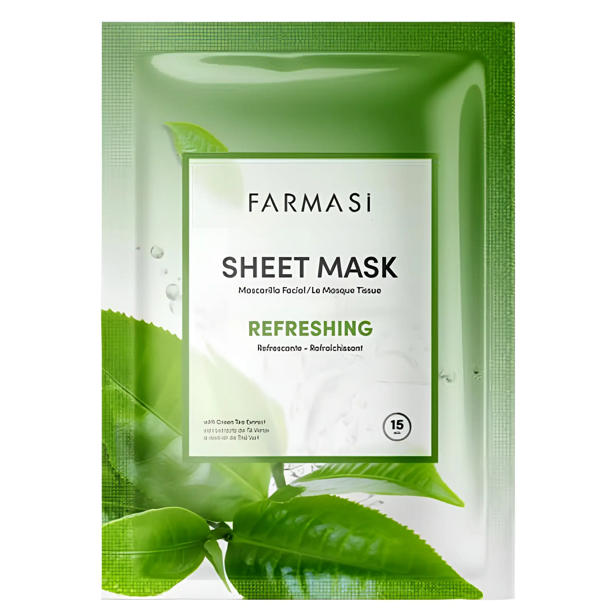 ماسک ورقه ایی طراوت بخش چای سبز فارماسی...