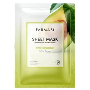 ماسک ورقه ایی طراوت بخش آووکادو فارماسی Farmasi Nourishing Avocado Moisturizing Paper Mask وزن 28 گرم