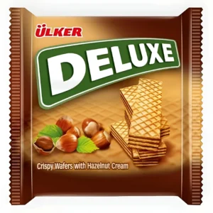 ویفر دلوکس اولکر با کرم فندقی Ulker Deluxe Crispy Hazelnut  وزن 39 گرم