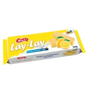 ویفر لی لی ناتی با کرم لیمویی Nati Lay-Lay Limon kremli vafli وزن 500 گرم