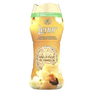 دانه خوشبوکننده لباس لنور با رایحه ارکسده طلایی و وانیل Lenor Gold Orchid & Vanilla وزن 210 گرم
