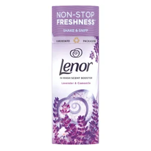 دانه خوشبوکننده لباس لنور با رایحه اسطوخودوس و بابونه Lenor lavender&comomile وزن 176 گرم