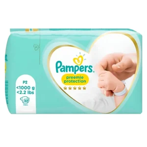 پوشک بچه ضدحساسیت پریما سفید ( پمپرز ) سایز صفر Prima Pampers بسته 32 عددی | مناسب وزن های زیر یک کیلوگرم