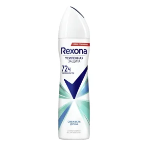 اسپری ضدتعریق زنانه روسی رکسونا با ماندگاری 72 ساعته Rexona Свежесть душа حجم 150 میل