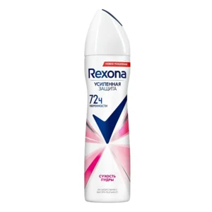 اسپری ضدتعریق زنانه روسی رکسونا با ماندگاری 72 ساعته Rexona Сухость пудры حجم 150 میل