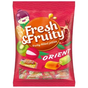 پاستیل پذیرایی مغزدار فرش اند فروتی واول با طعم میوه ای Wawel Fresh & Fruity Orient وزن 1000 گرم