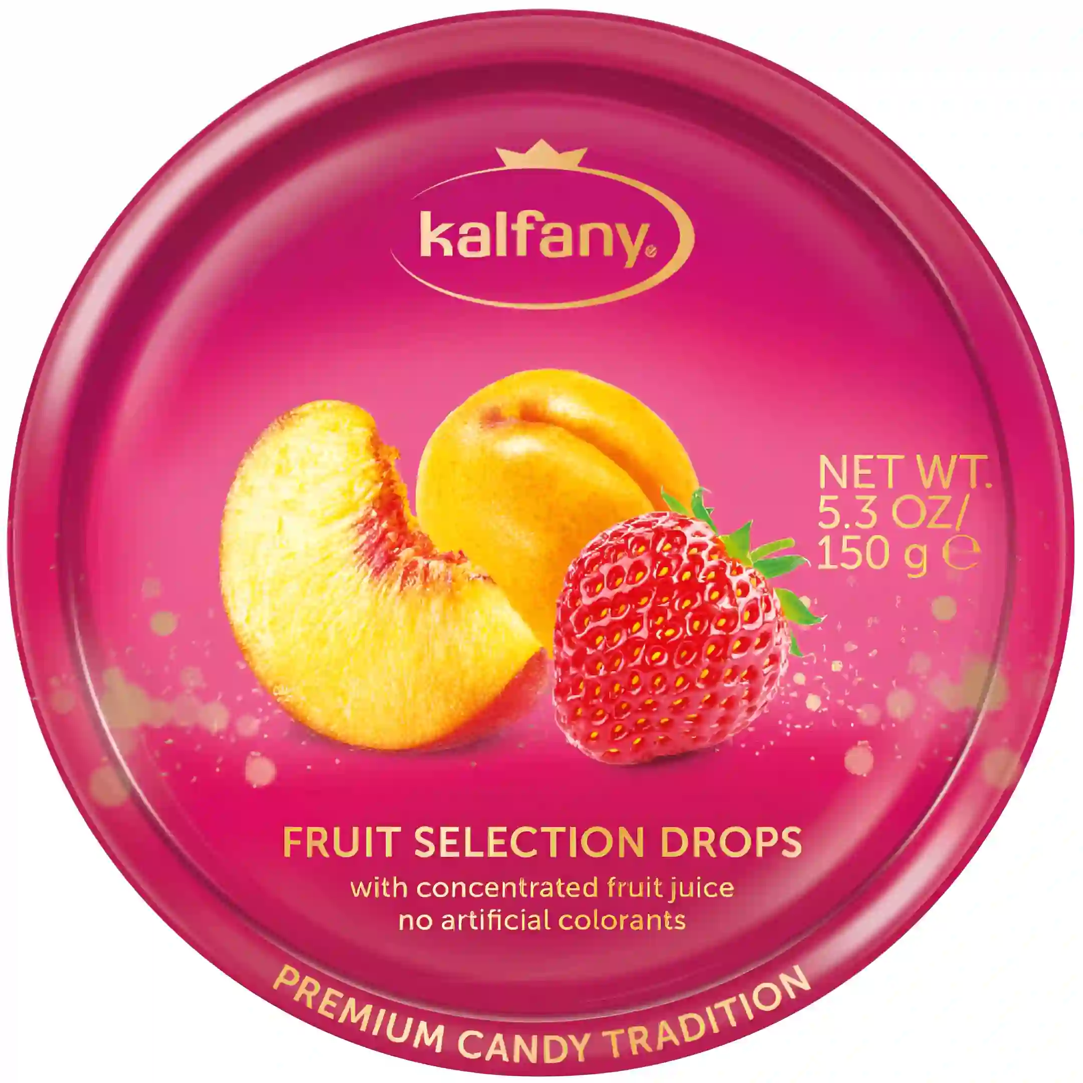 آبنبات کالفانی هلو توت فرنگی Fruit Drops وزن...