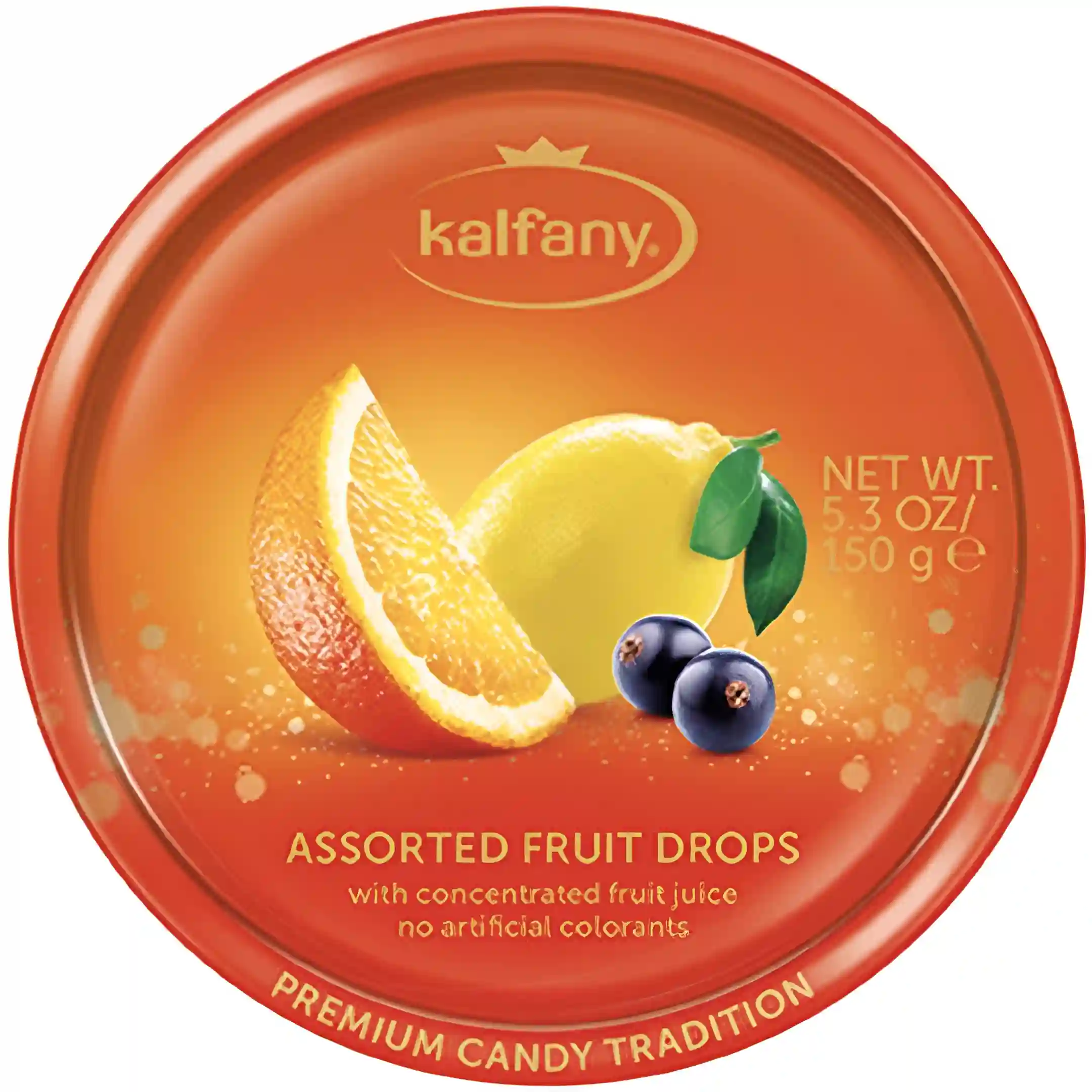 آبنبات کالفانی مرکبات Fruit Drops وزن 150 گرم