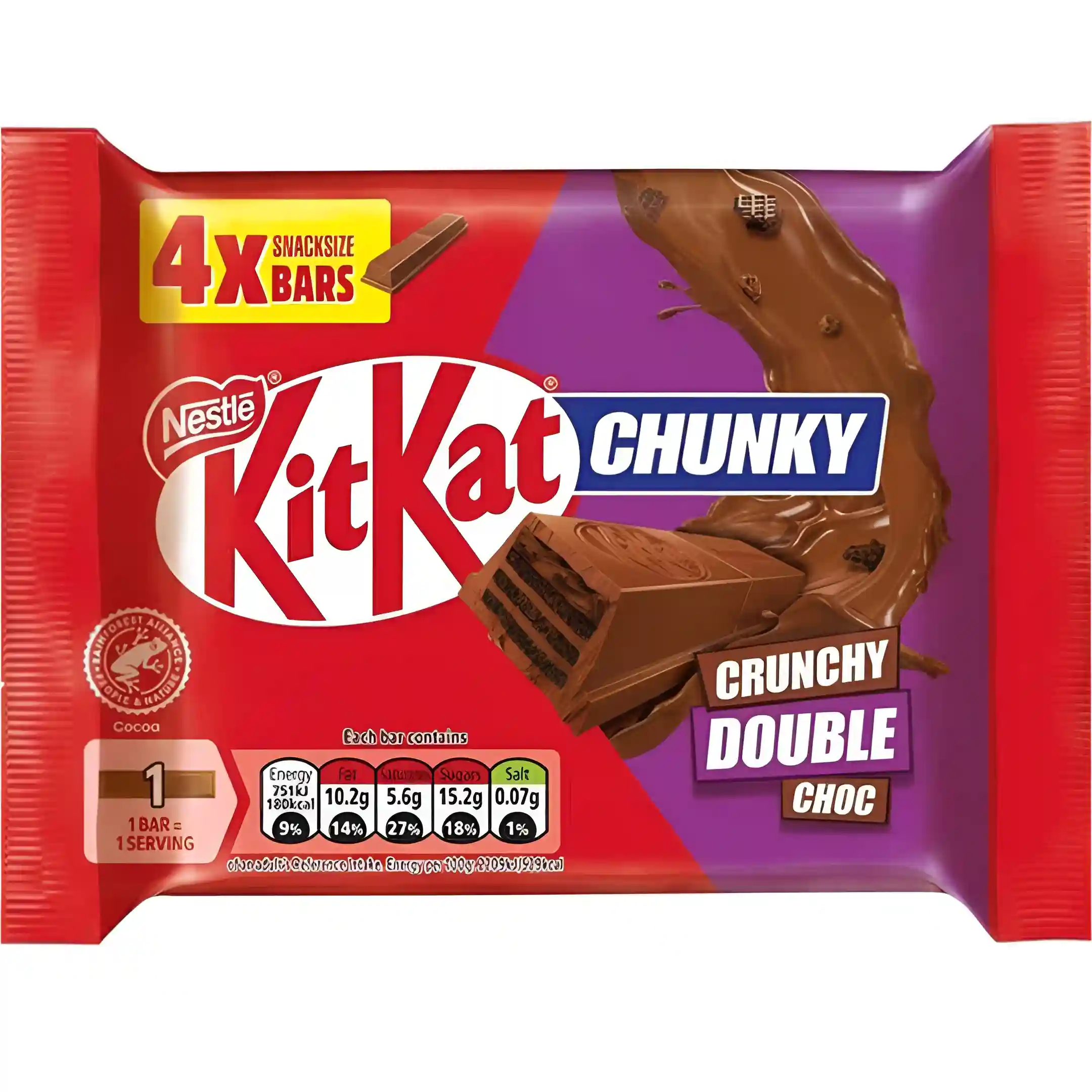 شکلات کیت کت چانکی دوبل کرانچی 4 عددی...