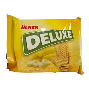 ویفر دلوکس اولکر با کرم موزی Ulker Deluxe Crispy Banana وزن 39 گرم