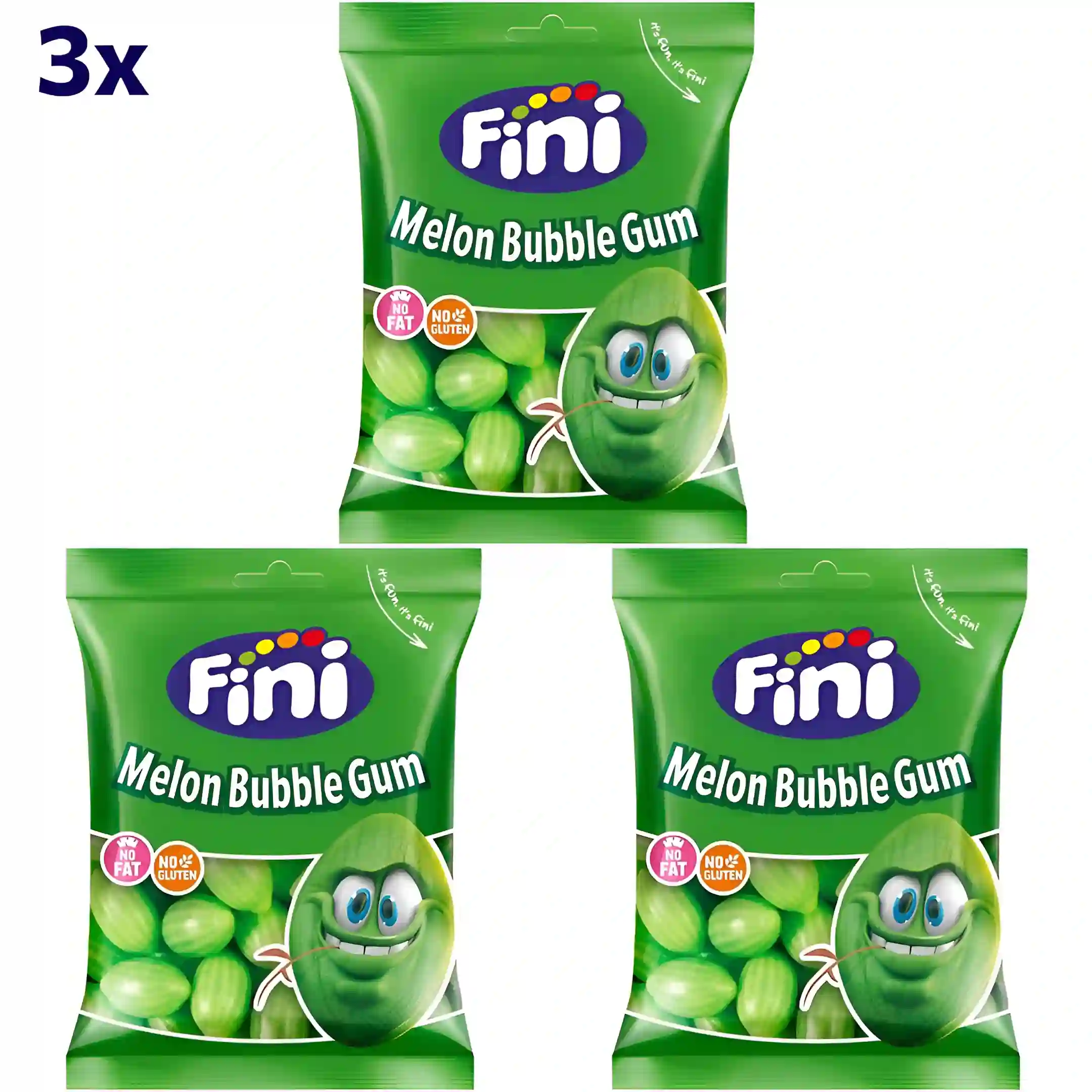 آدامس هنداونه فینی بدون گلوتن Fini Melon Bubble...