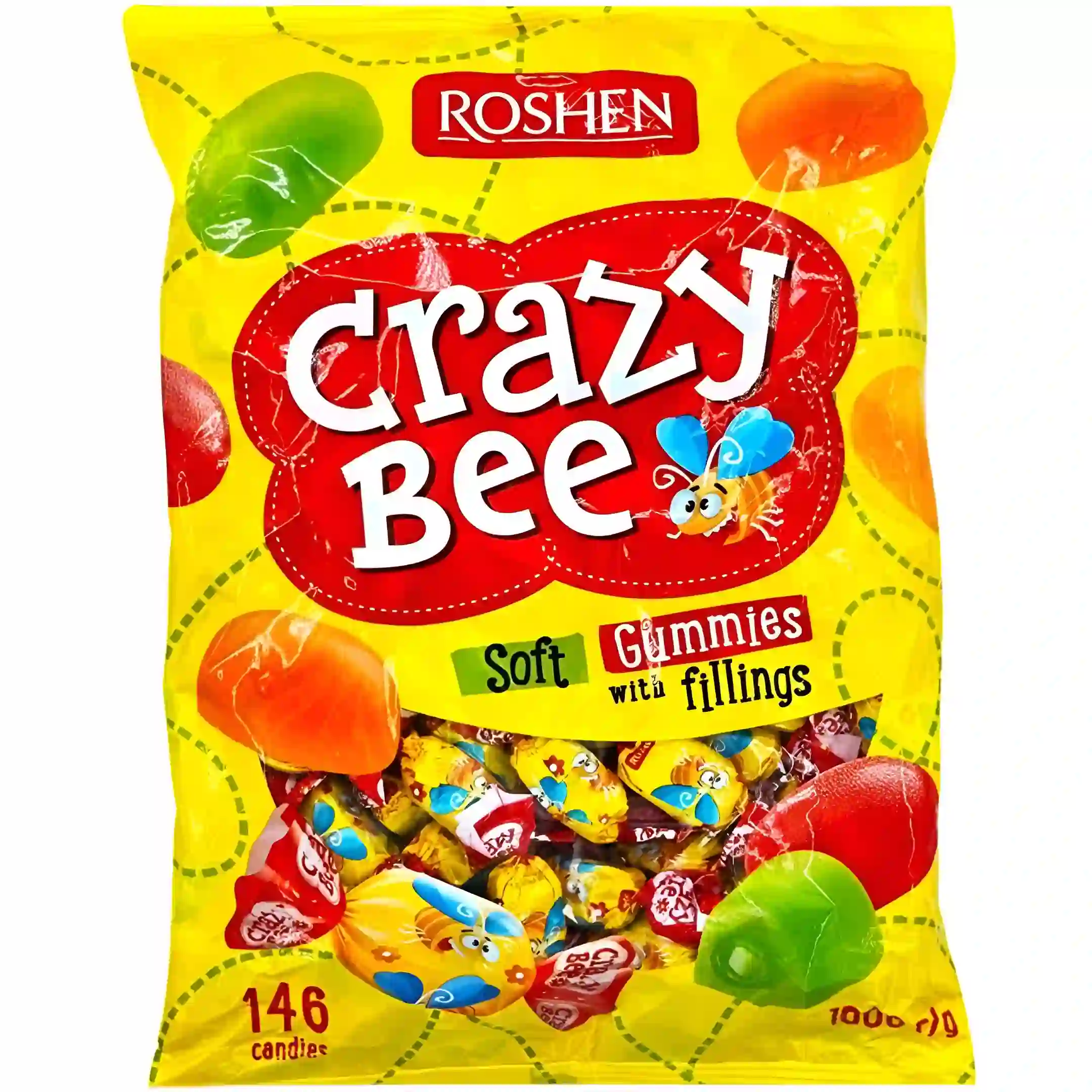 آبنبات ژله ای روشن کریزی بی Roshen بسته 1 کیلویی