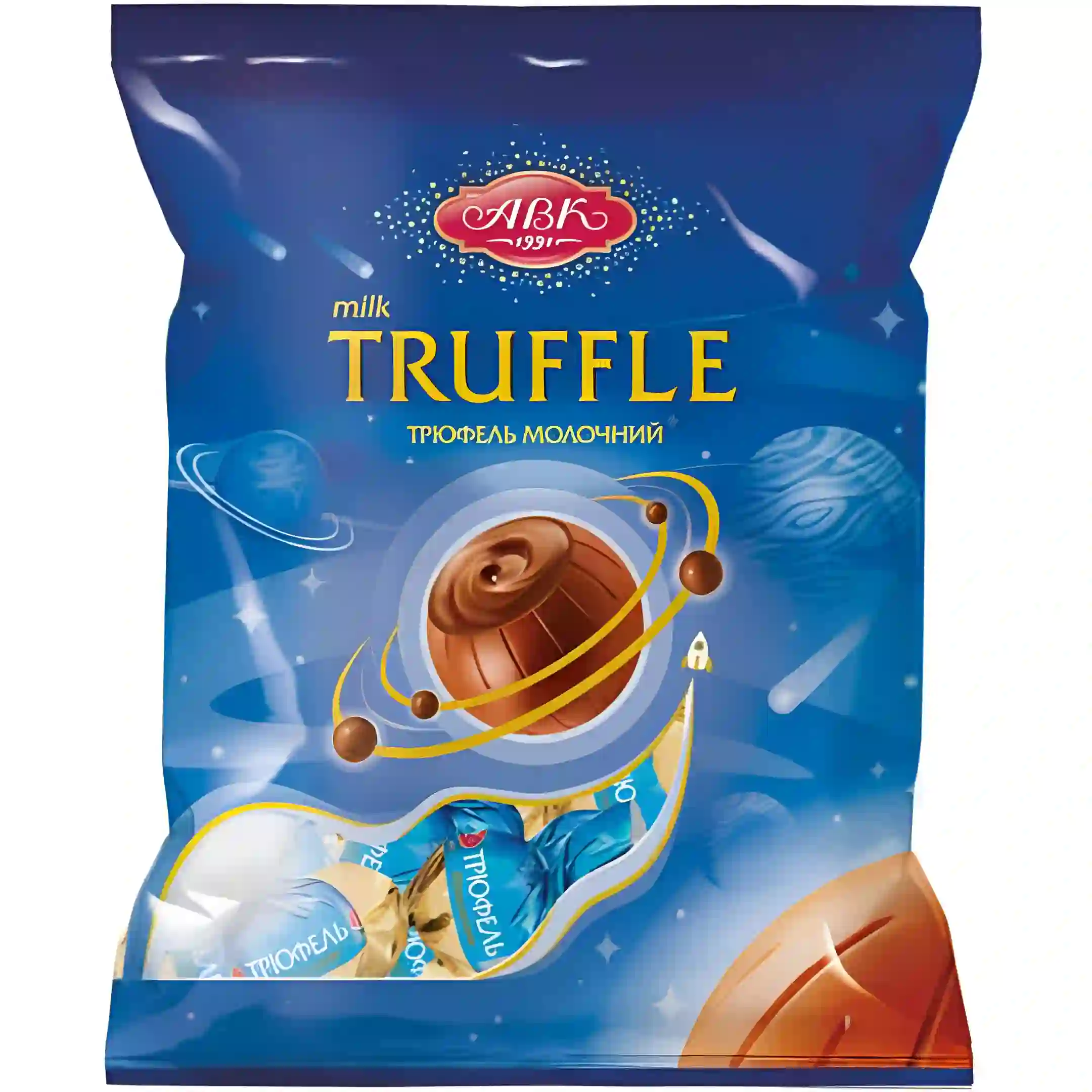 شکلات ترافل توپی ABK با مغز کرم شیری 165 گرم