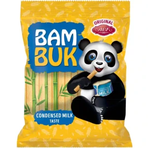 بیسکویت قلمی بام بوک ای بی کی با مغز کرم شیر غلیظ شده ABK Bam Buk Condensed Milk Taste وزن 200 گرم