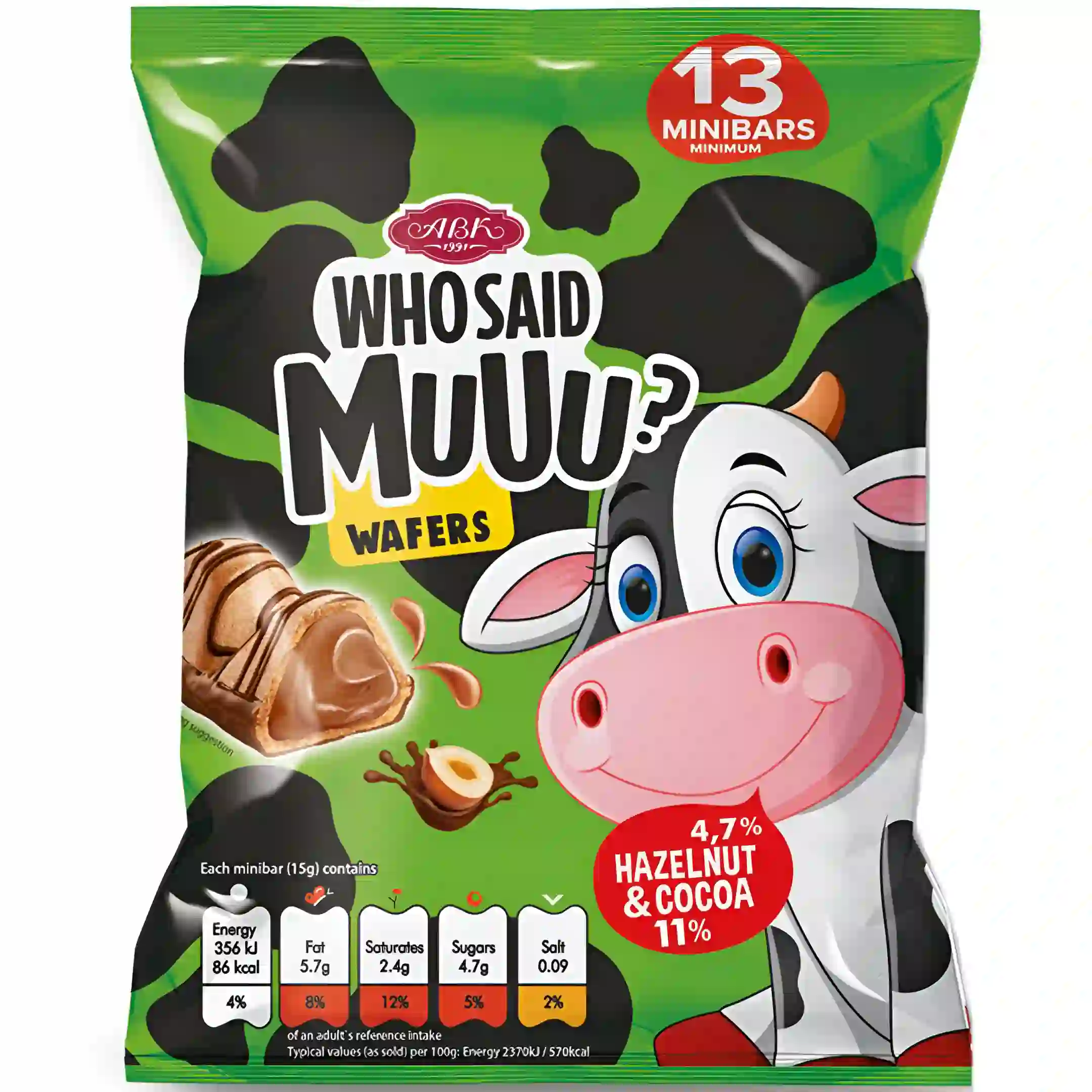 شکلات بار ABK مدل Who Said MuUu مغز...