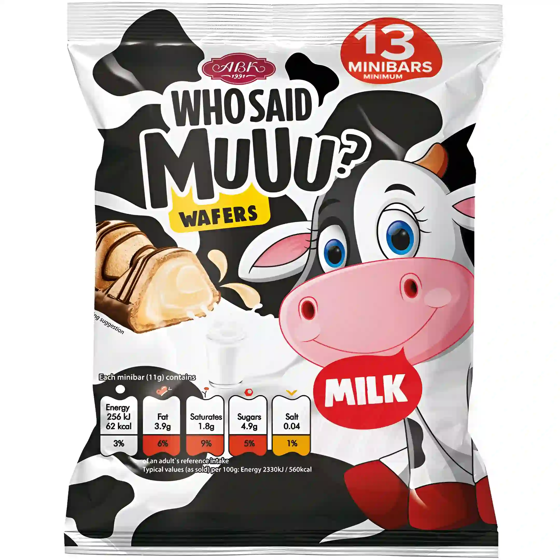 شکلات بار ABK مدل Who Said MuUu مغز...