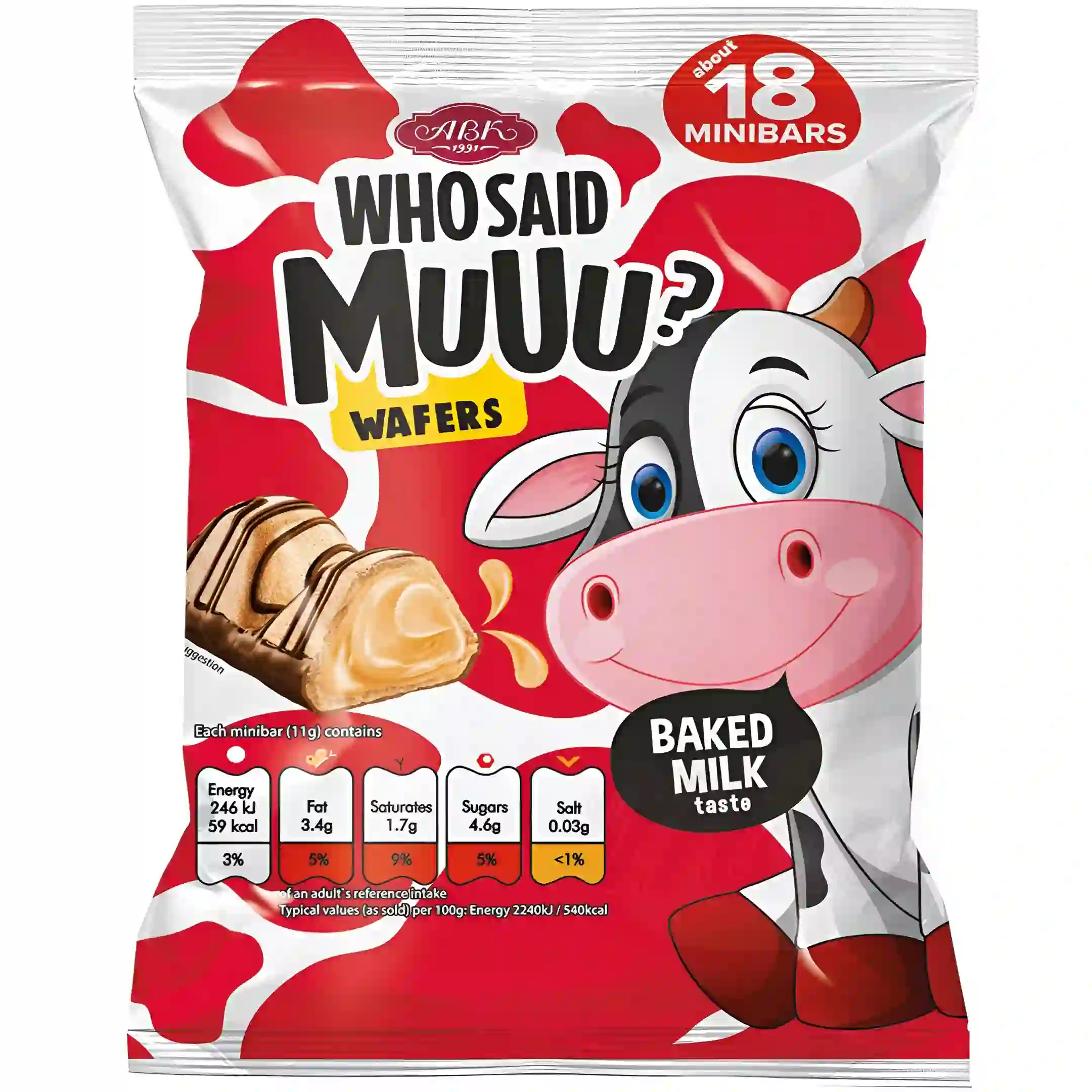 شکلات بار ABK مدل Who Said MuUu مغز...