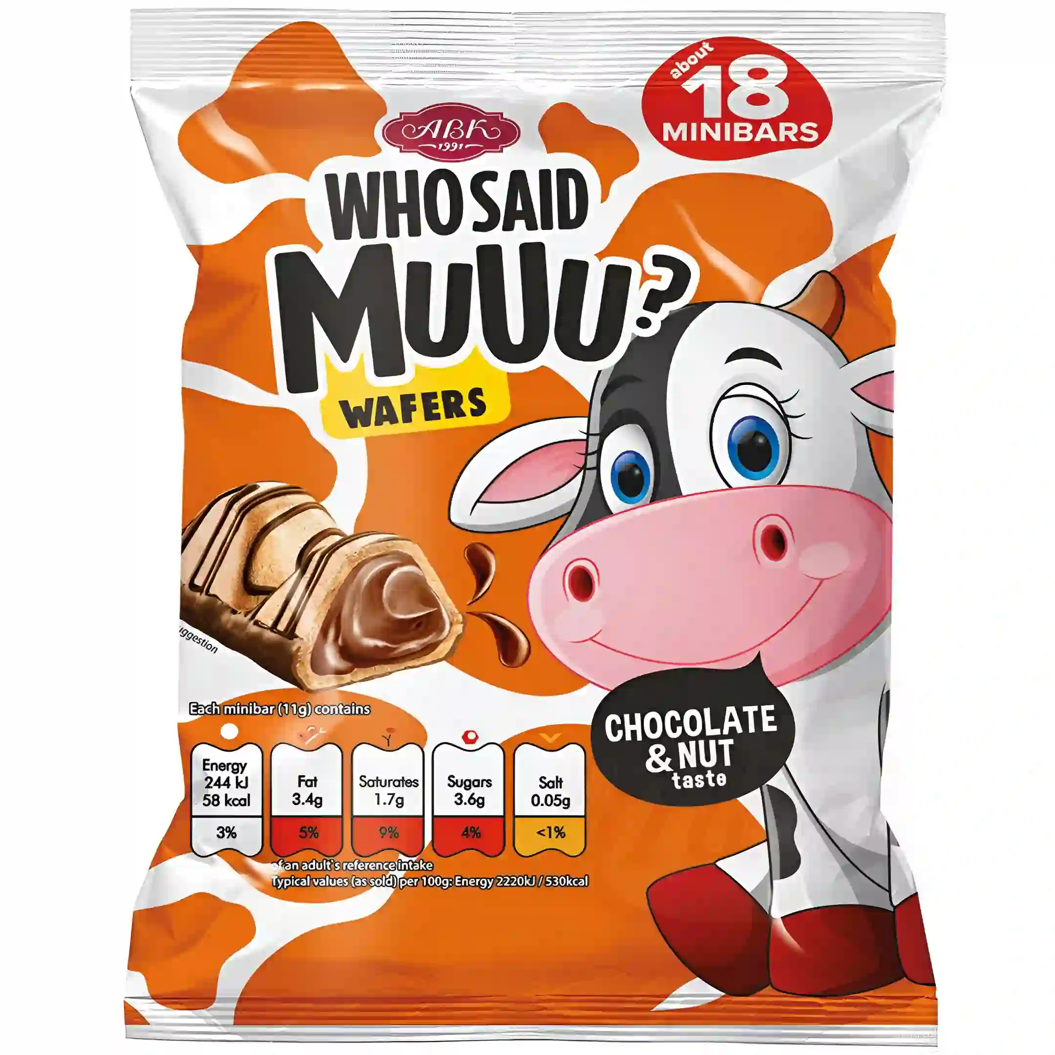 شکلات بار ABK مدل Who Said MuUu مغز...