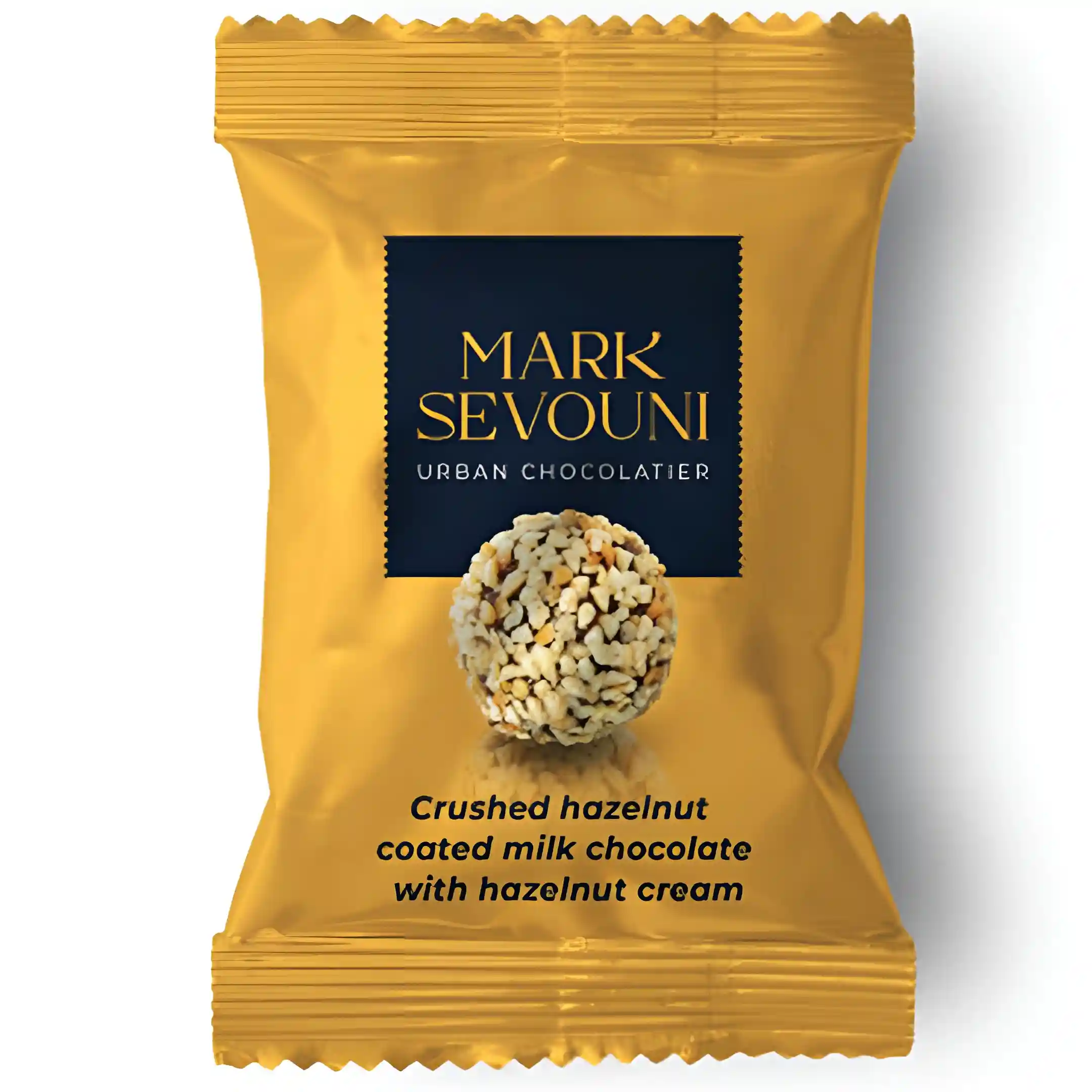 شکلات ترافل پذیرایی مارک سوونی فندقی شیری روکش کریسپی خرد شده Mark Sevouni بسته 500 گرمی