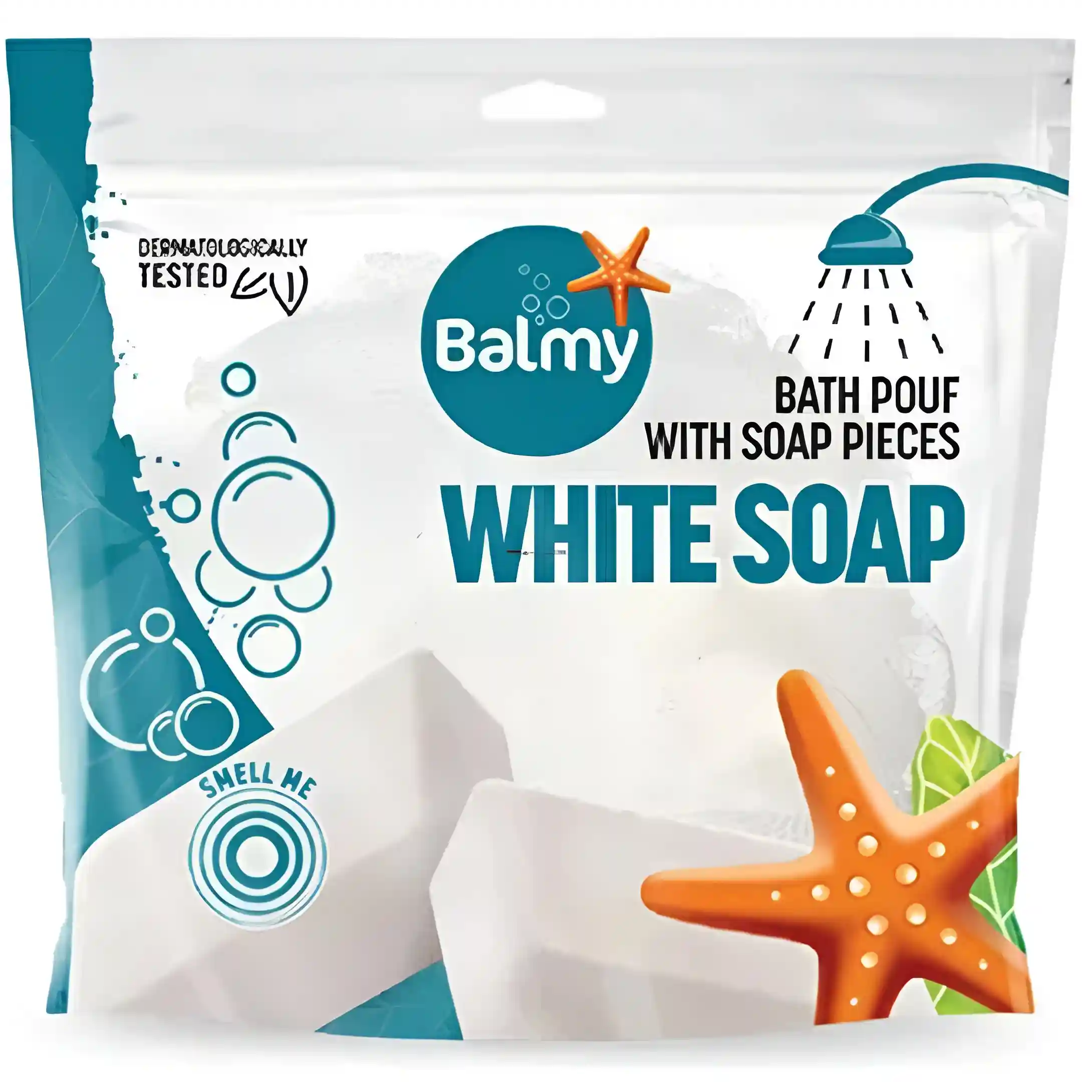 لیف و اسفنج حمام صابون سفید بالمی Balmy...