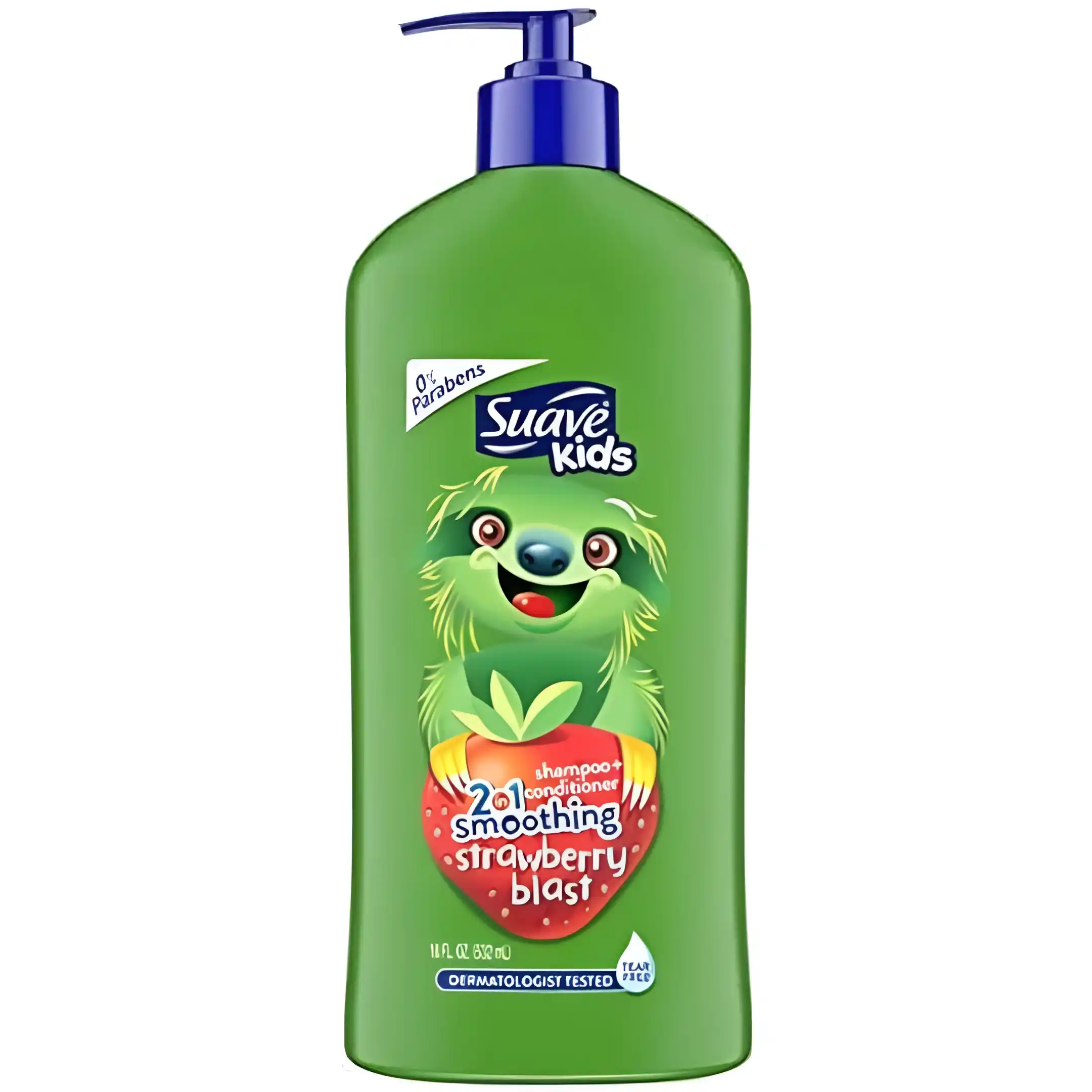 شامپو و نرم کننده 2 در 1 کودک سوآو با رایحه توت فرنگی Suave Kids Strawberry Blast حجم 532 میل