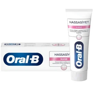 خمیر دندان نعنایی اورال بی برای دندان های حساس Oral-B Hassasiyet Nane حجم 75 میل