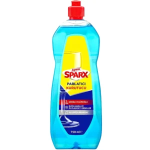 مایع جلادهنده ماشین ظرفشویی آبی آسپاروکس با رایحه لیمو و نعنا Asperox Parlatici Kurutucu حجم 750 میل