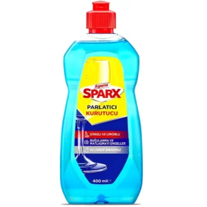 مایع جلادهنده ماشین ظرفشویی آبی آسپاروکس با رایحه لیمو و نعنا Asperox Parlatici Kurutucu حجم 400 میل