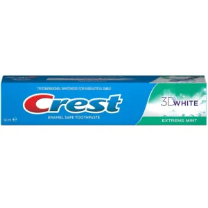 خمیر دندان سفید کننده کرست حاوی عصاره نعنا Crest 3d White Extreme Mint حجم 100 میل