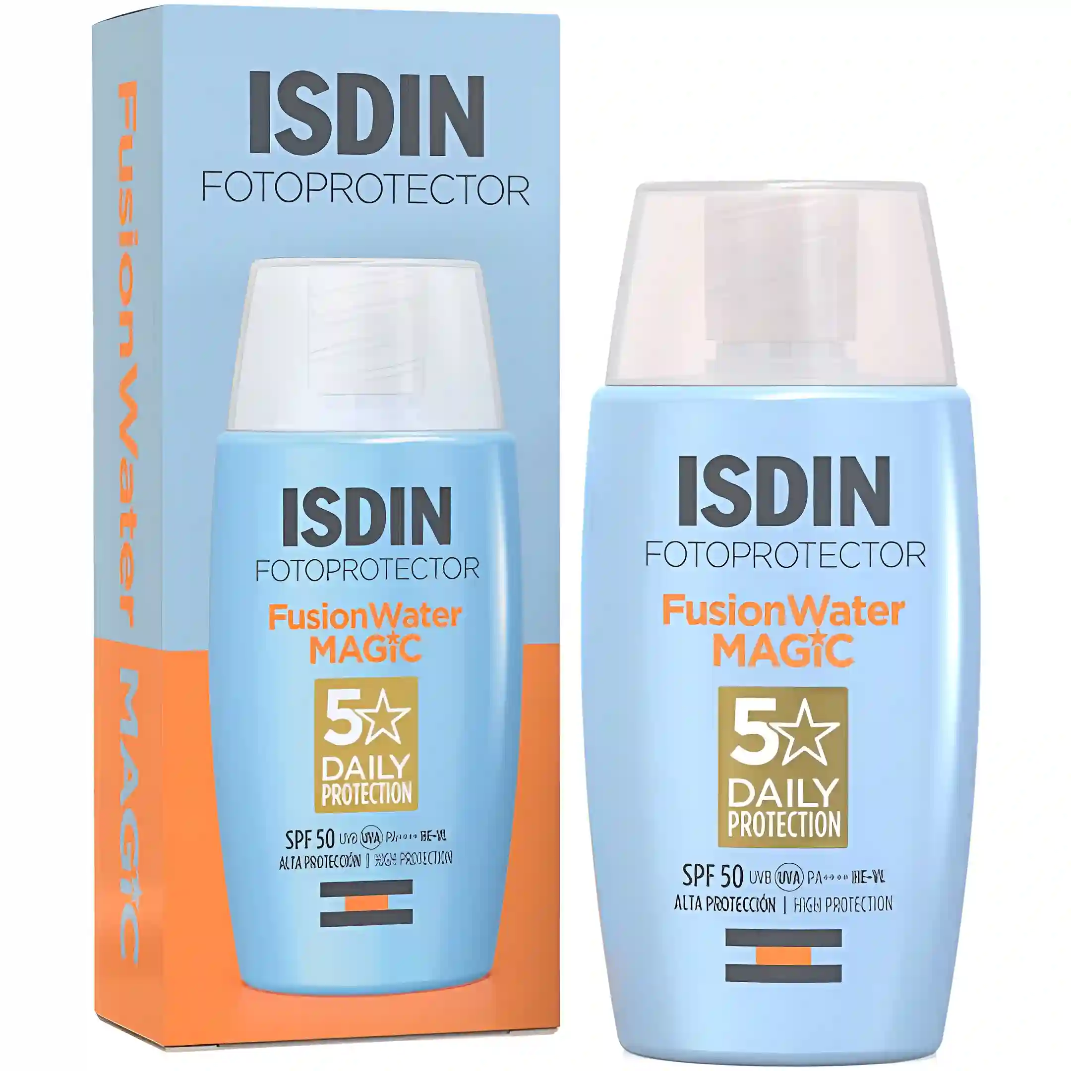 کرم ضد آفتاب بدون رنگ ایزدین فیوژن واتر مجیک Isdin Fusion Water Magic Spf50 حجم 50 میل