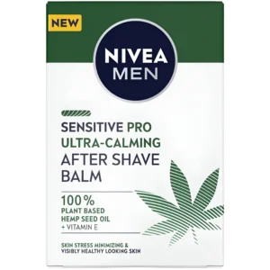 افتر شیو بالمی گیاهی کاهش دهنده استرس پوستی نیوآ Nivea Sensitive Pro After Shave Balm حجم 100 میل