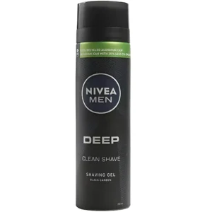 ژل اصلاح مردانه دیپ بلک کربن نیوآ Nivea Deep Shaving Gel Black Carbon حجم 200 میل