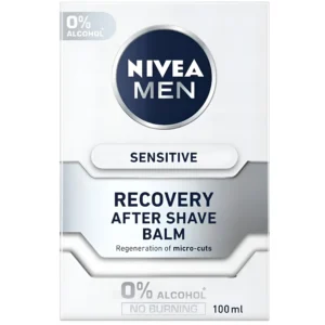 افتر شیو بالمی ترمیم کننده پوست های حساس بدون الکل نیوآ Nivea Recovery After Shave حجم 100 میل
