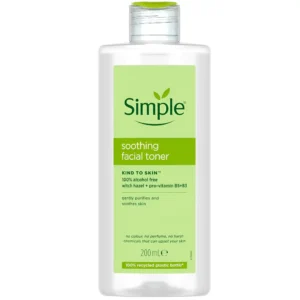 تونر تسکین دهنده صورت سیمپل Simple Soothing Facial Toner حجم 200 میل