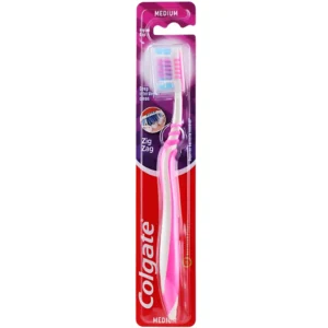 مسواک صورتی زیگ زاگ کلگیت Colgate Zig Zag Medium