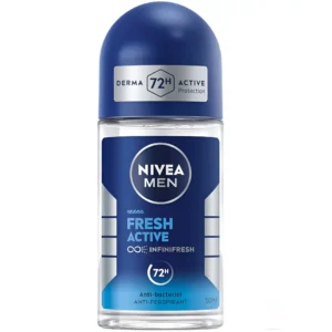 مام رولی ضدتعریق مردانه اکتیو فرش نیوآ Nivea Active Fresh حجم 50 میل
