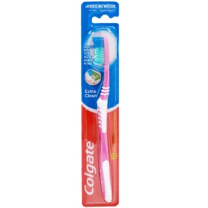 مسواک صورتی اکسترا کلین کلگیت Colgate Extra Clean Medium