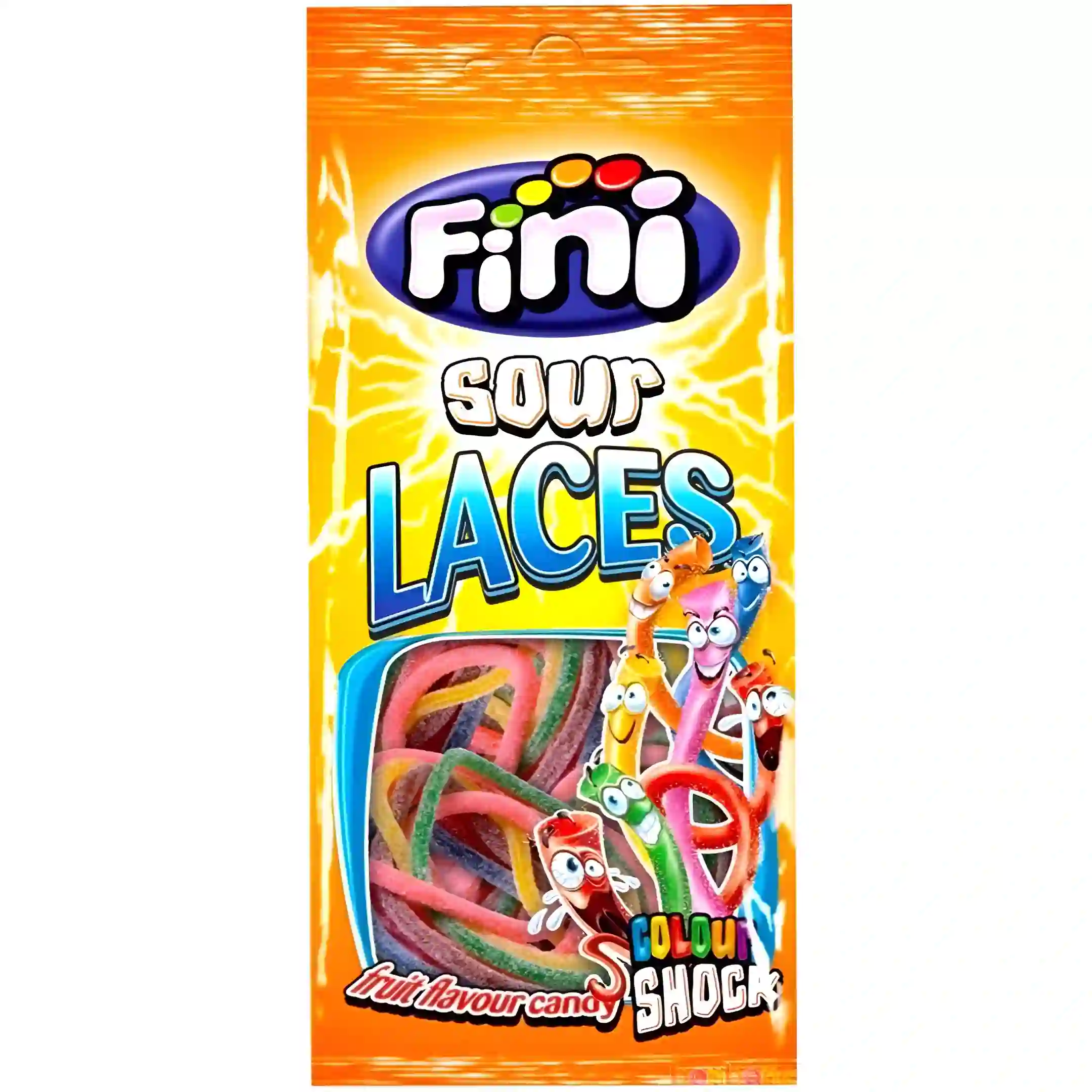 پاستیل ترش رشته ای فینی Fini Sour Laces وزن 85 گرم