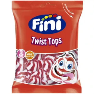پاستیل توپ پیچی فینی بدون گلوتن و چربی Fini Twist Tops وزن 90 گرم