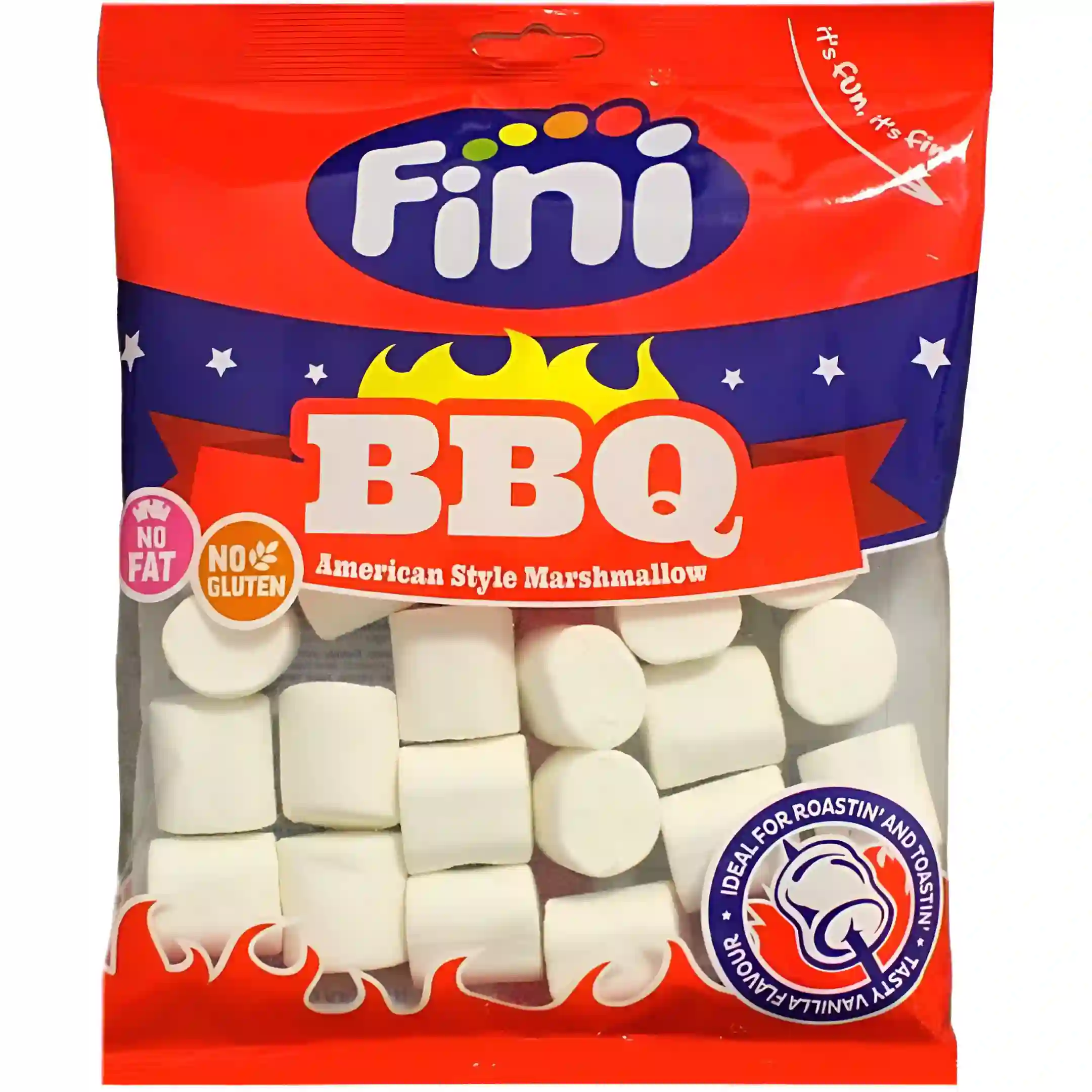 مارشمالو باربیکیو فینی بدون گلوتن و چربی Fini BBQ وزن 200 گرم