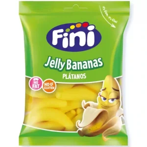 پاستیل موزی فینی بدون گلوتن و چربی Fini Jelly Bananas Platanos وزن 90 گرم