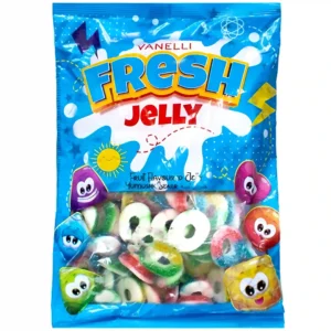 پاستیل طرح حلقه ای فرش Fresh Jelly بسته 1 کیلویی